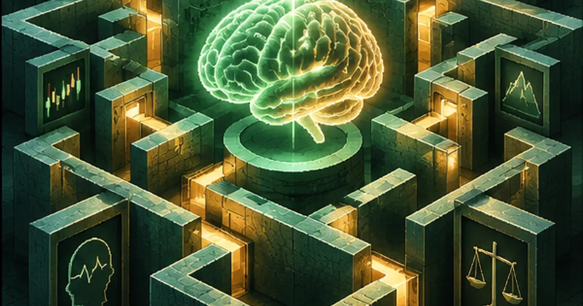 Trading Psychology: Decisions Under Uncertainty educational research illustration